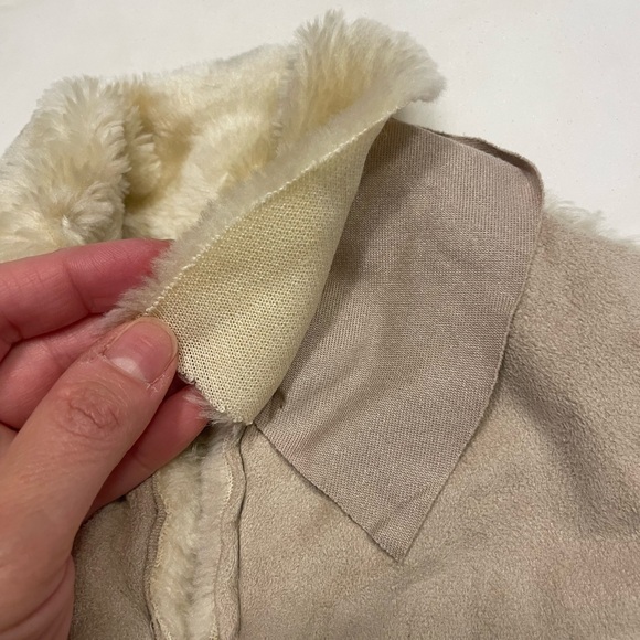 Come Quore Girls Tan Faux Fur and Suede Vest-Size 2 - Picture 6 of 6